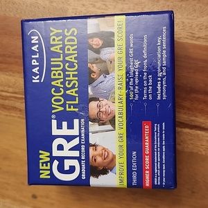 GRE flashcards:  500 in box
